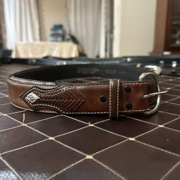 Nocona Genuine Leather Brown Western Belt – Size 40 - Picture 1 of 2